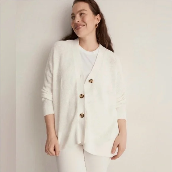 Madewell Cardigan Texture Sweater - Picture 4 of 9